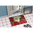 thumbnail image 4 of Carolines Treasures CK1291MAT Pembroke Corgi Poinsettas Door Mat Indoor Rug or Outdoor Welcome Mat 18x27 Doormat  27"L x, 4 of 4