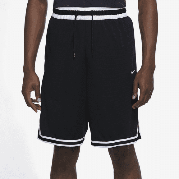 Nike Dri-FIT DNA 3.0 Men's Basketball Shorts, Black/White, L