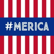 Patriotic Red, White & Brew 2-Ply Beverage Napkins, 24-Count