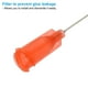thumbnail image 4 of Agujas de dispensación de 24Ga, 102PCS, agujas de dispensación de punta roma de 1/2 pulgada con bloqueo Luer para rellenar tintas líquidas, adhesivos, aceites, rojo, 4 of 7