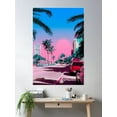 thumbnail image 2 of Miami Vibes Poster Wall Art, Modern Wall Decor For Living Room Bedroom, 8x12 UNFRAMED, 2 of 3