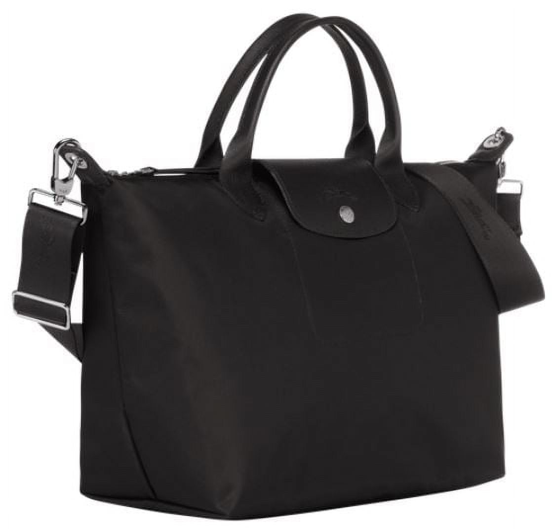 Longchamp Le Pliage Neo Top Handle Tote Bag In Black: Handbags