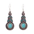 thumbnail image 2 of NUZYZ 1Set Women's Turquoise Pendant Rhinestone Earrings Necklace Jewelry Set, 2 of 8