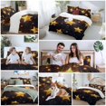 thumbnail image 5 of Gorgeous Star Bedding Duvet Cover Set Queen Size 4 Pieces Starry Sky Dream Fantasy Soft Twill Plush Quilt Cover, Include 1 Duvet Cover 1 Flat Sheet And 2 Pillow, 5 of 7