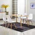 thumbnail image 1 of Costway Set of 4 Mid Century Modern Style Dining Side Chair Wood Leg, 1 of 9