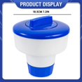 thumbnail image 3 of AKEGAMN Liquidation! Distributeur de Tablettes Rétractable pour Piscine Spa et Parfait pour Piscines hors Sol Gonflables - Distributeur Flottant pour Piscines Supporte jusqu'à 3 Pouces Tablettes Bromini et Eau, 3 of 6