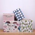 thumbnail image 4 of Boîte de Rangement en Coton et Lin Imprimée Grande Petite Boîte de Rangement en Coton Boîte de Finition avec Couvercle Poignée en Corde de Coton, 4 of 6
