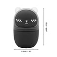 thumbnail image 2 of Unique Bargains 1 Pc Portable Bears with Cover Makeup Sponge Holder for Travel Black Silicone Plastic, 2 of 5