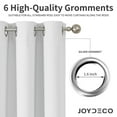 thumbnail image 4 of Cortinas Blackout Joydeco 240x240 cm Set de 2 Paneles Blanco Grisáceo, 4 of 6