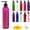 Pink, variant on Royal Massage 8oz Bullet Round Massage Oil/Lotion/Liquid Bottle with Saddle Pump (Clear, 1)