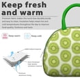 thumbnail image 3 of Reusable Kiwi Lnsulated Lunch Bag for Women & Men - Leakproof Water-Resistant Cooler Tote, Large Capacity for Work,Travel,Picnic,Beach & Office., 3 of 4