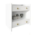 thumbnail image 4 of Castle Place Set of 2 Elegant Glam Nightstands, White, 4 of 10