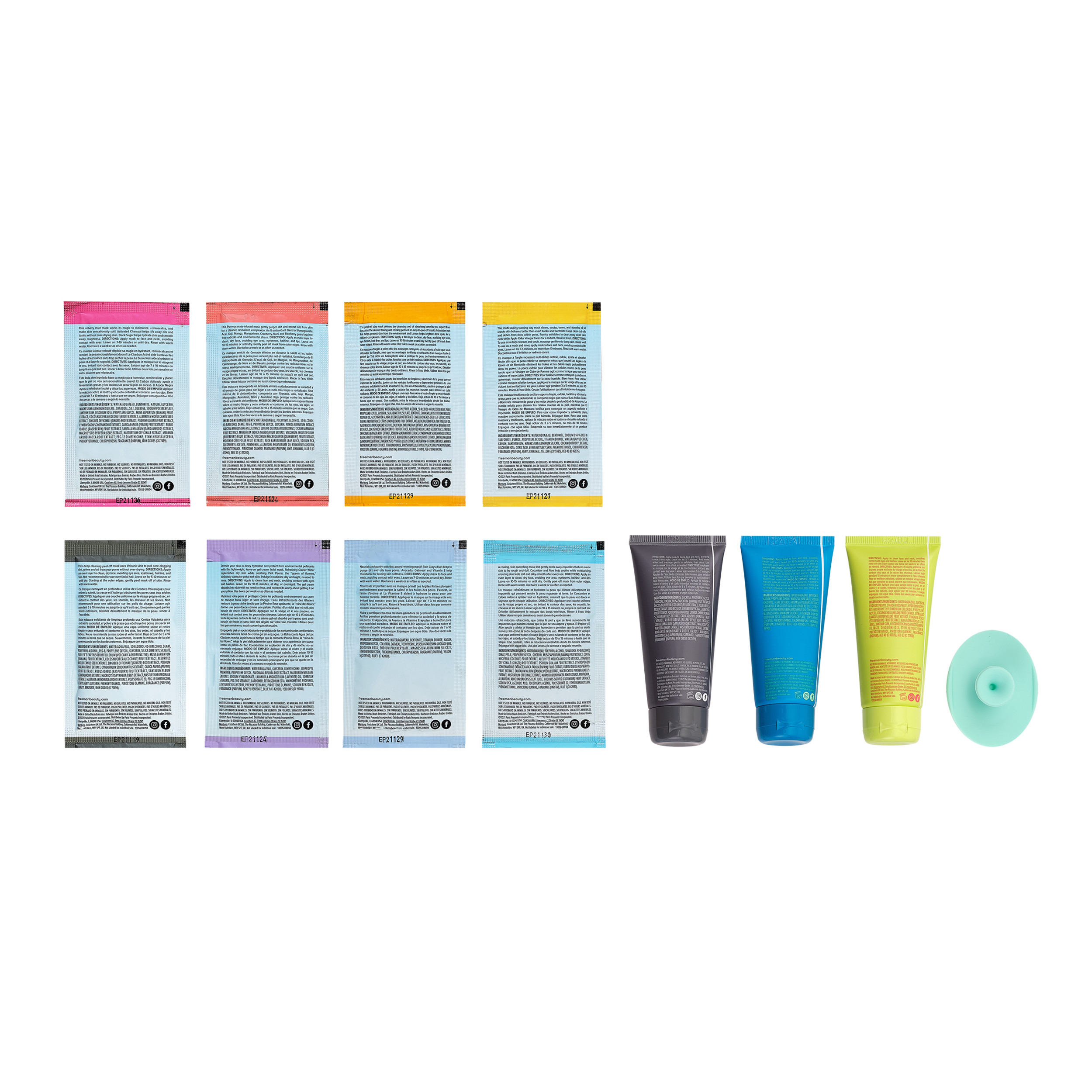 Freeman Limited Edition Renew & Relax Facial Mask Kit, 12 Piece Gift Set - image 4 of 24