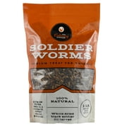 Fluker's The Culinary Coop Dried Soldier Worms, Premium All-Natural Treats for Chickens, 16 oz Bag
