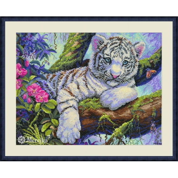 White Tiger K-260 Counted Cross-Stitch Kit