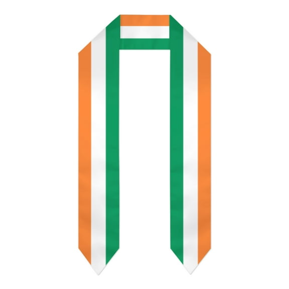 Ireland Flag Thick Graduation Sash Stole Scarf Double Sided Honor Stole For Graduation Students Class Of 2024