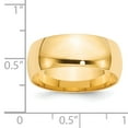 thumbnail image 2 of Primal Gold 14 Karat Yellow Gold 8mm Lightweight Comfort Fit Band Size 10, 2 of 5