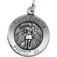 thumbnail image 2 of Picturesongold.Com Saint Florian Religious Medal - 3/4 inch (18mm) Sterling Silver, 2 of 4
