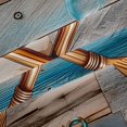 thumbnail image 4 of Manfei Vintage Paddle Shower Curtain 72Wx72L,Rustic Lake Life Bathroom Curtain,Light Blue Gray, 4 of 6