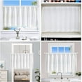thumbnail image 7 of ZHH E-COMMERCE Lace Valance Kitchen Curtain Semi Sheer White Cafe Net Yarn Embroidery Leaves Short Valance Beautiful Window Decor 12-inch by 47-inch, White, 7 of 7