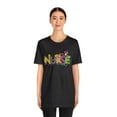thumbnail image 2 of Mardi Gras Beads Nurse Women's Shirt, 2 of 4