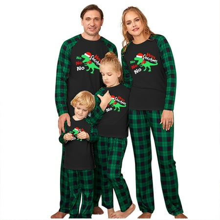 

Odeerbi Clearance Christmas Pajamas For Family Matching Outfits Sets Casual Printed Top With Bottom Outfits Home Wear