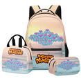 thumbnail image 4 of Singing Monsters Backpack 3-piece Boy Girl Large Capacity School Bag Shoulder Bag Pencil Case Suitweek, 4 of 4