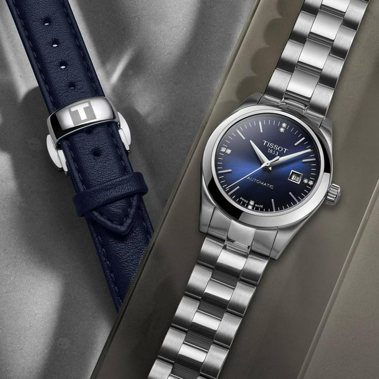 時計 Gayan TISSOT T-My Lady Tissot T-My Lady Automatic Diamond Blue Dial Ladies Watch