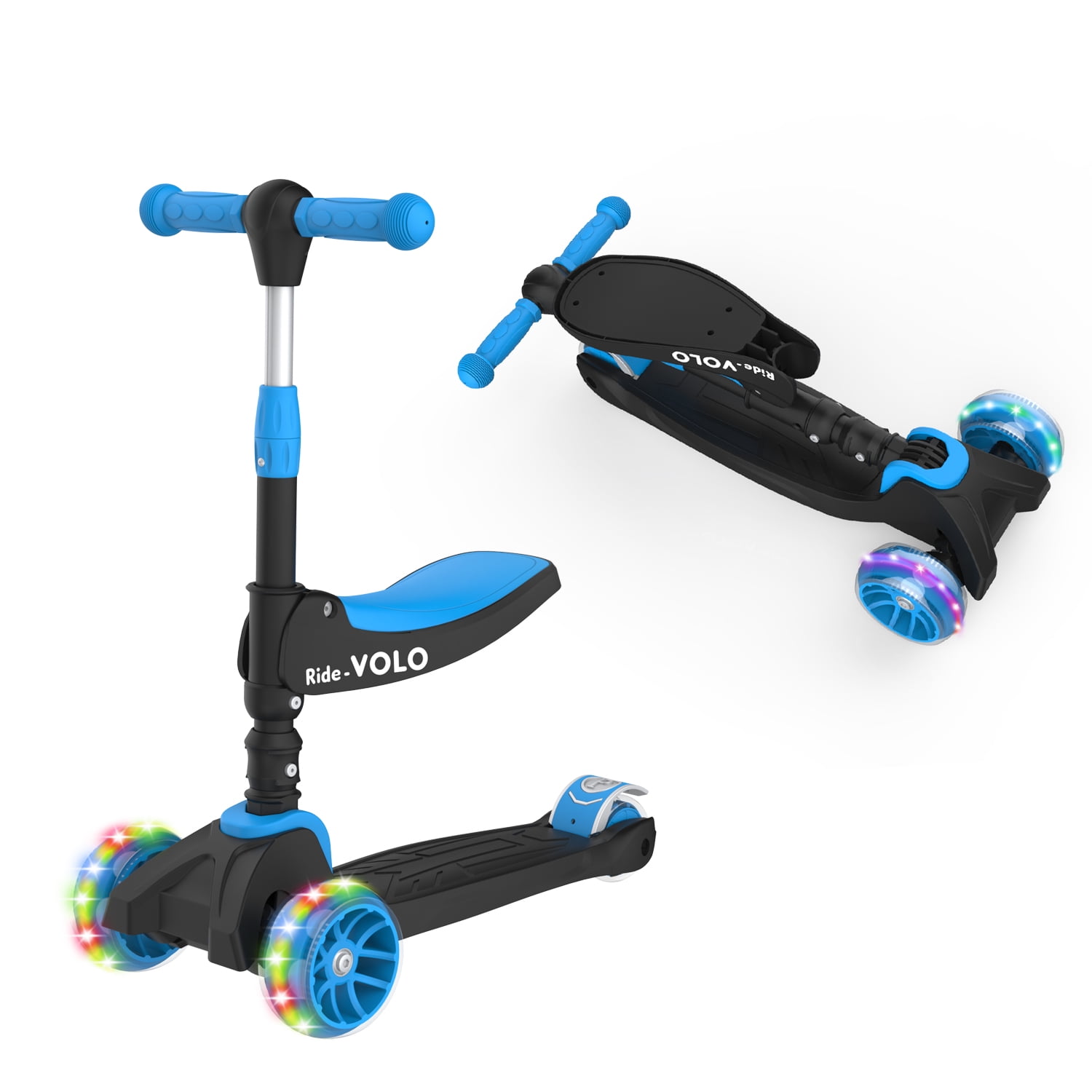 Sports & Outdoors Kick Scooters UK spot,Black Kick Scooter for Kids