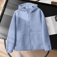 thumbnail image 1 of Veste pour Femmes, Veste en Molleton Décontractée à Manches Longues avec Capuchon et Fermeture Éclair, Veste en Molleton pour Femmes, 1 of 9