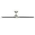 thumbnail image 4 of Zelda Indoor and Outdoor 3-Blade Smart Ceiling Fan 60in Brushed Nickel Matte Black with 3000K LED Light Kit and Remote Control, 4 of 5