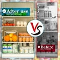 thumbnail image 3 of 10 Pack Refrigerator Organizer Bins, Stackable Fridge Organizers and Storage Clear, Plastic Storage Bins with Lids, BPA-Free Pantry Organization storagen for Food, Fruits, Drinks, Vegetable, 3 of 7