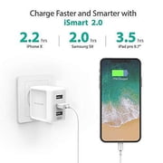 Wall Charger 3-Port 30W RAVPower Travel Charger Multi Port USB Charger PB08