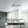 thumbnail image 4 of Matthews Fan Company IR3H-CR-BW-52 Irene 52" Polished Chrome Hugger Ceiling Fan with 3 Barn Wood Blades, Remote and Wall Control, Indoor/Outdoor Damp Rated, 4 of 6