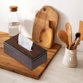 thumbnail image 2 of Tissue Box Holder with Magnetic Lid - Tissue Box Cover Wood Tissues Box Cover -Modern Farmhouse Decor Facial Tissue Holder on Table and Bathroom, 2 of 7