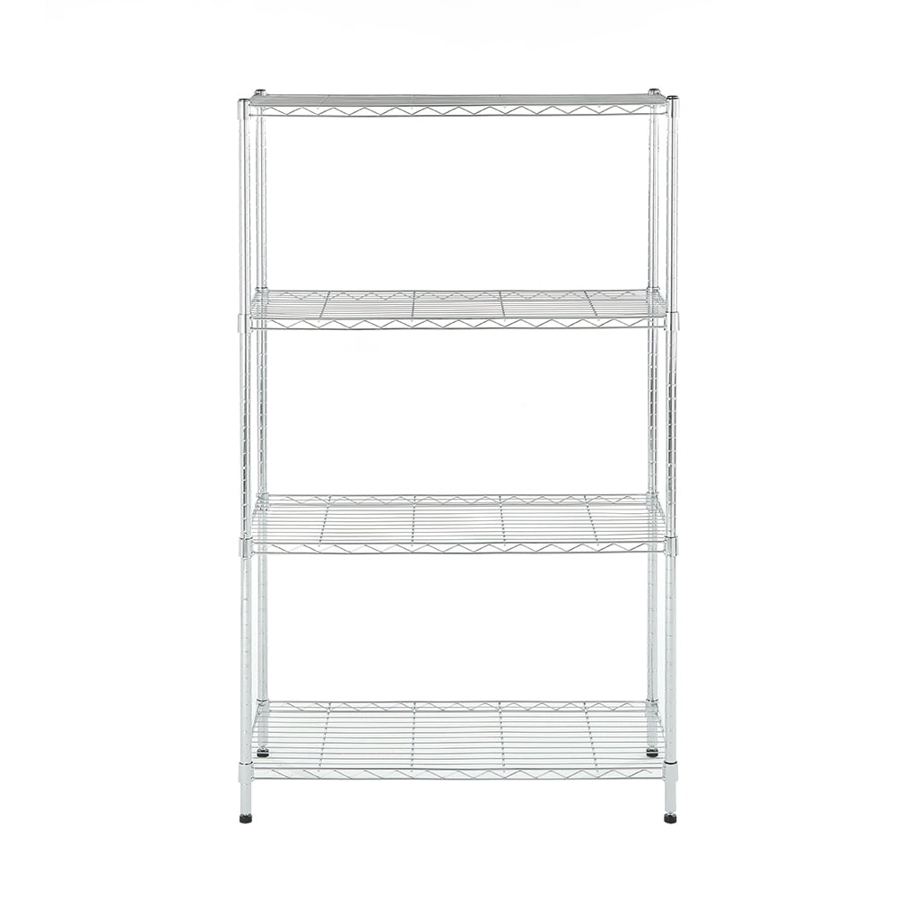 4 tier chrome shelving 15.7x33.5x54.4in