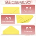 thumbnail image 4 of Uxcell Invitation Envelopes, Greeting Card Envelopes Flat-Flap for Mailing Weddings and Birthdays Lemon Color, 4 of 7