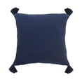 thumbnail image 7 of Ox Bay Hampton 20" x 20" Blue Solid Cotton Reversible Adult Decorative Throw Pillow, 7 of 7
