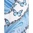 thumbnail image 4 of Camiseta de Talla Extra con Escote Pico con Estampado Mixto Rosegal Camisetas tallas grandes, 4 of 5