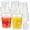 Frosted, variant on 15 Set 34oz Clear Plastic Drink Buckets with Lids and Straws Disposable Iced Coffee Cups Rum Buckets for Cocktail Parties Smoothie Cup Bulk with Handles for Beach Pool Party Supplies