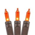 thumbnail image 4 of Novelty Lights 50 Feet 100 Bulbs Traditional Incandescent Mini Lights, Amber on Brown Wire with 6" Spacing, Commercial Grade and UL Listed for Indoor/Outdoor Use, End-To-End Connectable, 4 of 7