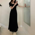 thumbnail image 5 of LNWUY Women's Bodycon Maxi Dress 2025 Cap Sleeve Square Neck Formal Cocktail Wedding Party Long Dress Black XL, 5 of 6