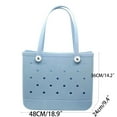 thumbnail image 2 of Washable Tip Proof Durable Open Tote Bag For The Beach Boat Pool Sports Car Handbag Hook, 2 of 2