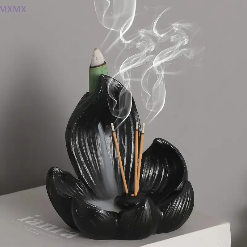 Incense Burner Stick Holder Buddhism Lotus Line Incense Plate Sandalwood Coil Base Temples Yoga Studios Home Decoration