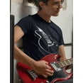 thumbnail image 3 of Tstars Men's Guitar T-Shirt - Unique Musician Gift - Ideal for Father's Day & Birthdays - L, Navy, 3 of 6