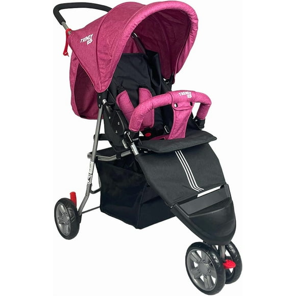 Carriola 3 Xplorer Rosa Ultracompacta 3 Ruedas Trendy Kids
