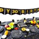 thumbnail image 5 of Gatherfun Servilletas de papel desechables para 30 cumpleaños, decoraciones de fiesta en negro y dorado, vajilla para hombres y mujeres, fiesta de 30 cumpleaños (6,5 x 6,5 pulgadas, 3 capas, paquete d, 5 of 5