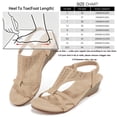 thumbnail image 4 of Ablanczoom Wedge Sandals for Women Shoes: Comfortable Open Toe Platform Women Sandals, 4 of 8