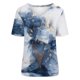 thumbnail image 4 of Camisetas con estampado floral con cuello en V para mujer Blusas femeninas cómodas a la moda Tops OAVQHLG3B Store  lin121212, 4 of 4