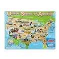 thumbnail image 2 of Melissa & Doug USA Map Wooden Jigsaw Puzzle (45 pcs), 2 of 4